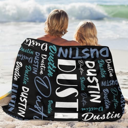 Personalized Blankets for Kids with Names Customized Blankets with Name for Adult Custom Blanket Gift for Birthday Christmas Valentines Day Gift