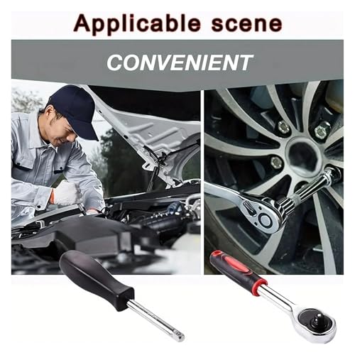 Kit de herramientas combinadas para reparación auto 46 piezas miniatura 5