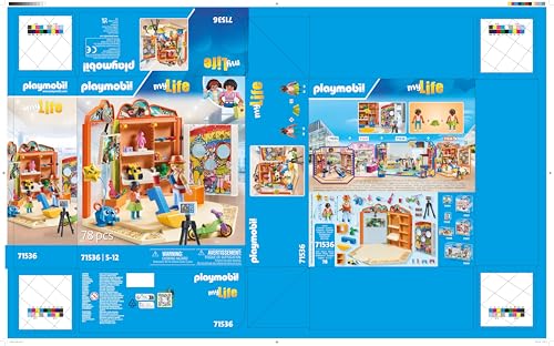 Playmobil 71536 Magasin de Jouets - Comprend Deux Personnages, des étagères murales, Un Mur de Photos, Un Moniteur et de Nombreux Jouets - MyLife - Dès 5 Ans