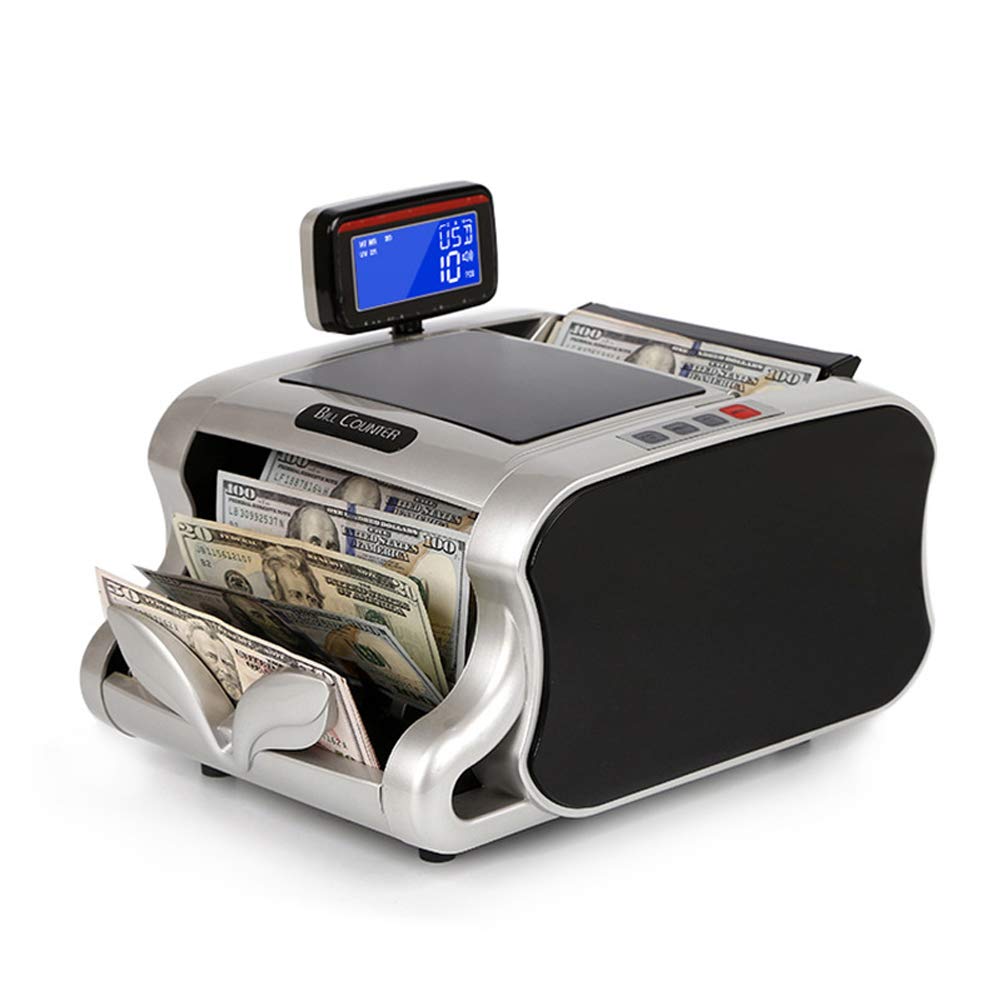 Buy Money Counter, High Speed MultiCurrency Note Bill Counters with UV/MG Counterfeit Bill