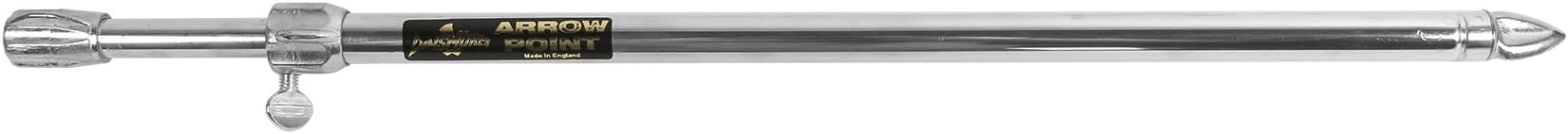 Dinsmores Silver Aluminium Bank Mount Fishing Rod Holder - 12 Inch