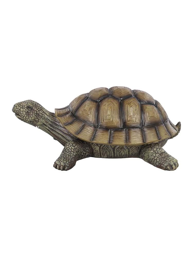 Statue de tortue en résine de haute qualité, sculpture jardin aux détails soignés