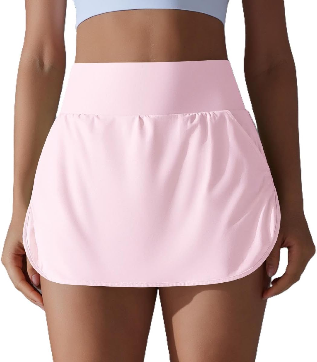 ActivePetal Skort, Skirt Green with 2 Side Pockets and 3 Back Pockets