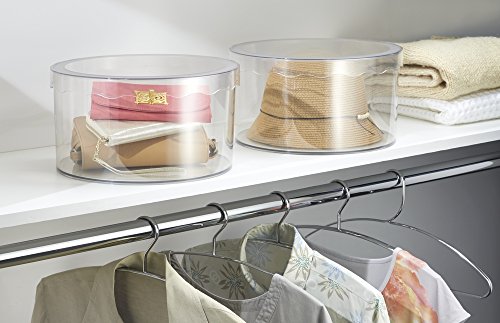 MDesign Scatola Rotonda da Armadio con Coperchio