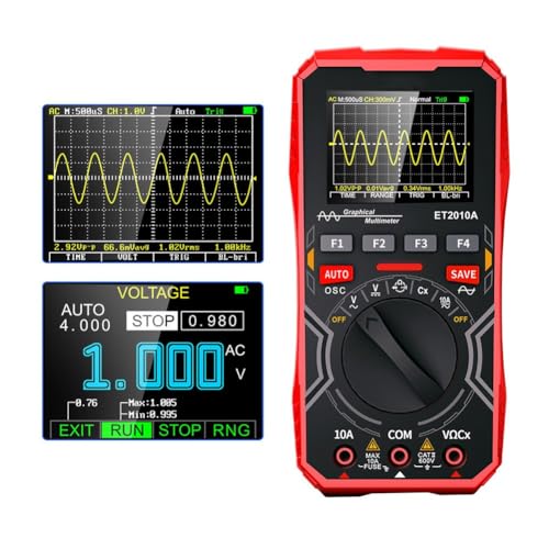 Lawnoval Oscilloscopio multimetro digitale per ET2010A, frequenza di campionamento 1