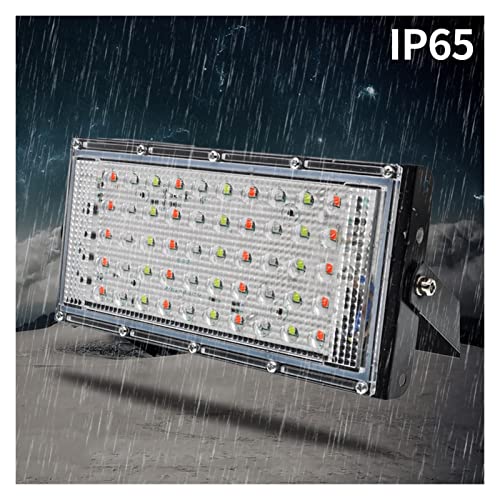 Éclairage paysager LED 50W imperméable projecteur de rue bleu - 6