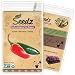 CERTIFIED ORGANIC SEEDS (Apr. 50) - Jalapeno Pepper Seeds - Heirloom Seeds - Non GMO, Non Hybrid Hot Pepper Seeds - USA