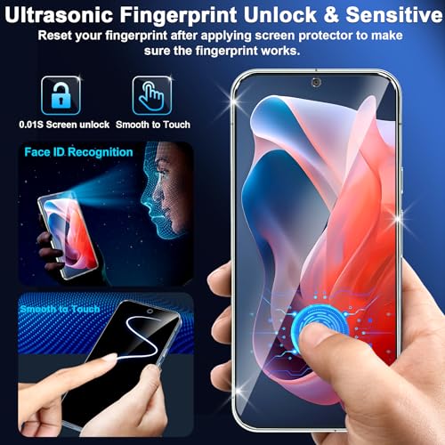 Image of firtstnow 3 Pack for Motorola Moto G (2026 /2025) Screen Protector Tempered Glass, Military Grade Shatterproof, 9H Hardness, Fingerprint Unlock, HD Clear Case Friendly 6.7 Inch