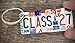 Class of 2027 License Plate Keychain, Made in USA, Class of 27, Class of 2027 bag tag, Class of 27 keychain, 2027 gift, 2027 graduation, gift for graduate, New Driver gift