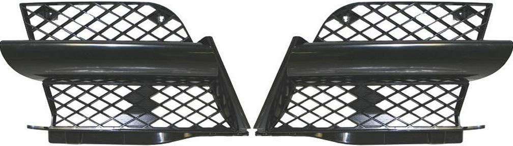 Garage-Pro Grille Assembly Set of 2 Compatible with 2003-2004 Mitsubishi Outlander Black Shell and Insert