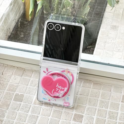 Coque Galaxy Z Flip7 graffiti avec chaîne et support magnétique chic - 6