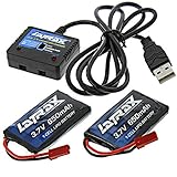 Traxxas LaTrax Alias Quadcopter 2 LiPo BATTERIES & CHARGER3.7v 650mAh USB 1S