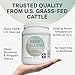 MD.Life Beef Tallow for Cooking - Pasture-Raised, Grass-Fed Beef Tallow for Cooking Oil Replacement - 8 Lbs (4 Pack) - Keto-Friendly Food Grade Oil Alternative for Frying, Baking, Candles & Soap