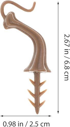 Miniatura 6 de VOSAREA 40 tallos de calabaza de Halloween, cabezas de calabaza de plástico, mango de calabaza, cosecha, suministros de calabaza para Halloween,