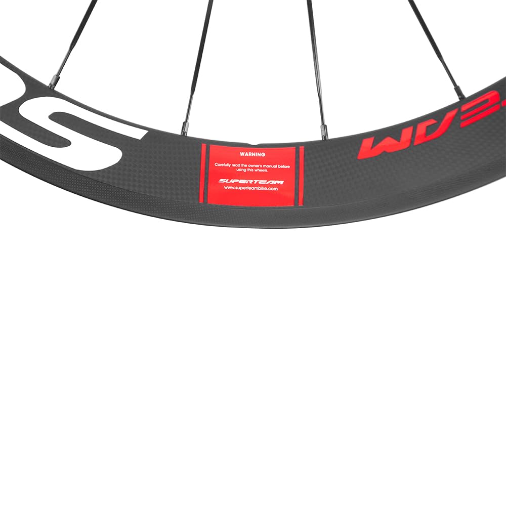 Superteam Carbon Fiber Road Bike Wheels 700C Clincher Wheelset 50mm Matte 23 Width product thumbnail 9