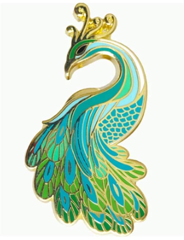 Broche de esmalte creativo estilo retro como regalo sofisticado para mujer