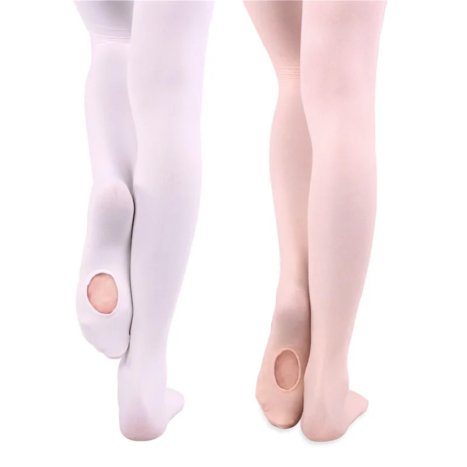 Collant da Balletto 3 Paia di Collant da Danza for Donne e Ragazze, Morbidi Collant da Transizione, Calze da Danza Senza Cuciture con Foro, 60D(Color 1,L 125cm to 140cm)