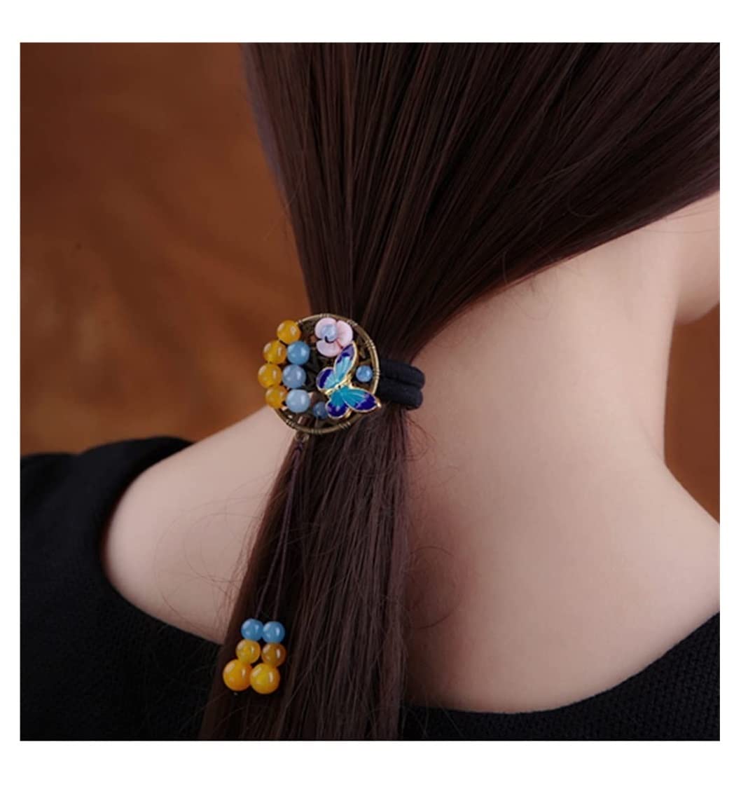 Feste Elastici Capelli Eleganti Strass Scrunchies Fasce Per Capelli Perle Fiocco Cravatte Per Porta Di Cavallo Per Ragazze Decorazione