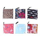  Vklopdsh Paquet de 6 Sacs à Provisions RéUtilisables Sacs \'éPicerie Pliables éCologiques, Grands Sacs FourreTout Lavables RéSistants de 6 Styles