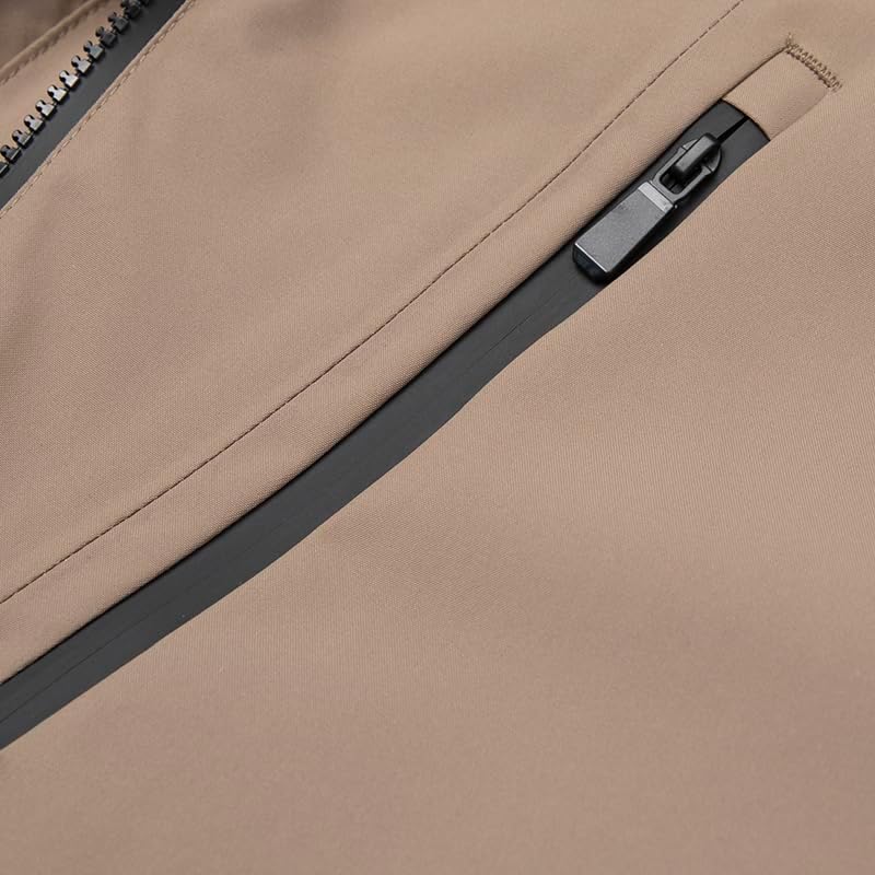 3-in-1 Hooded Jacket with Fleece Liner Windproof Waterproof Outdoor Coat