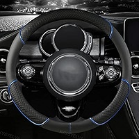 ZIVACATE Microfiber Leather Car Steering Wheel Cover Universal Anti-Slip Car Accessories For Men