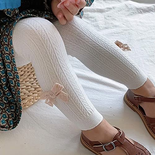 Toddler Winter Autumn Girls Leggings Pants Warm Outwear for Babys Clothes Bow Pantyhose Elastic Waist Pants3