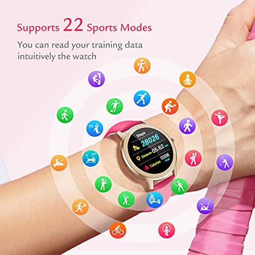 Smart Watch For Women Fitness Tracker: Smartwatch For Android & Ios Phone With Waterproof Ip68 Pedometer Heart Rate Blood Oxygen Monitor Activity Wrist Band Bluetooth Sport Bracelet (Red) #TOP5