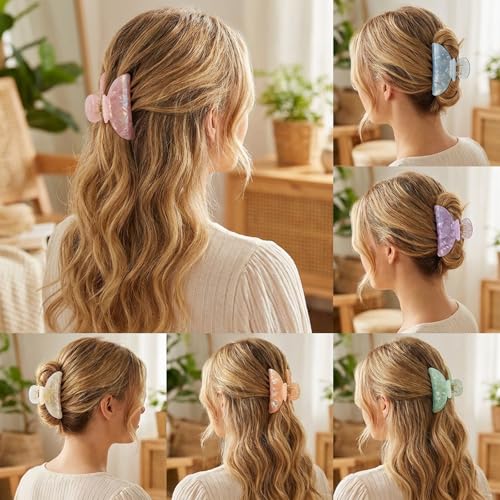 Pack de 8 pinzas para el cabello, colores brillantes miniatura 6