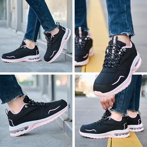 Image of LANSNBO Waterproof Shoes for Women Wide Width Non Slip Sneakers for Work Chefs Food Service Water Resistant Walking Shoe Lightweight Slip Resistant Fashion Footwear for Nurse