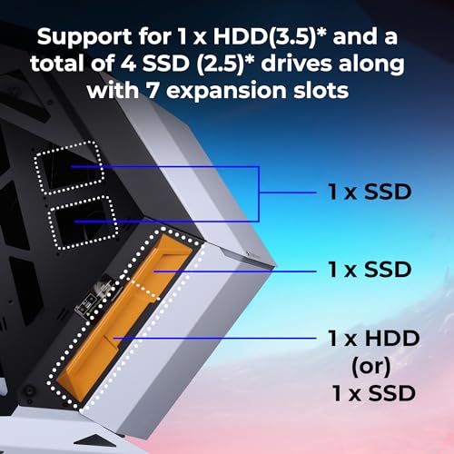 Image of ZEBRONICS Phantom Mid-Tower Premium Gaming Cabinet ATX /mATX /Mini ITX, 2X 120mm Top + 2X 120mm Rear Fan, ARGB Inner Glow,RGB LED Control, Dual Tempered Glass Side Panel, RGB LED Strip