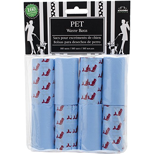 Image of NVMK SALES Nandog Waste Bag Replacements (8 Pack), Blue /Red Whales
