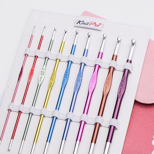 KnitPro Zing Deluxe Single-Ended Crochet Hook Set, Multicolour - Image 2