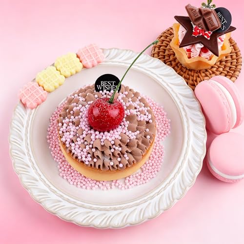 Image of Sprinkles for Cake Decorating, 7.8oz Light Pink Pearl Sprinkles 2 /4 /7 /10mm Mix for Valentine's Cake Cupcake Cookie Baking Ice Cream Toppings