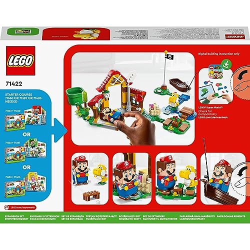 Super Mario Pack di Espansione Picnic alla Casa di Mario, Giocattolo Costruibile con Yoshi Giallo, Giochi per Bambini e Bambine da 6 Anni da Abbinare a Uno Starter Pack, Idea Regalo 71422 - Lego - Immagine 5