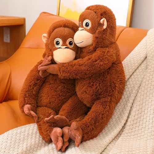 Image of Flufies Plush Toys - Snuggly and Aesthetic Stuffed Plush Toys and Baby Toys - Soft Toys for Baby Girl and Baby Boy - Soft Toys for Girlfriend (60 cm Punch Monkey)