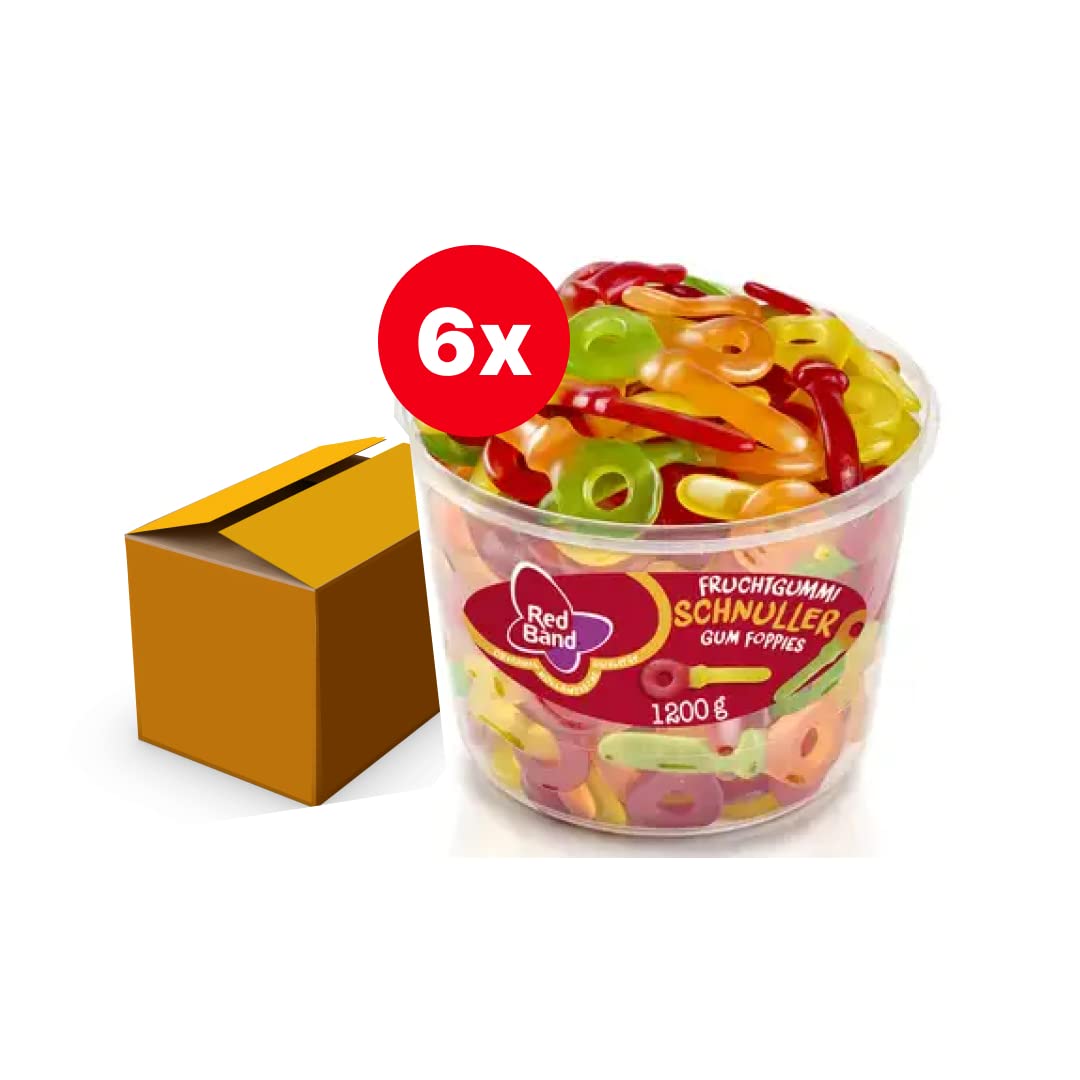Red Band gomma Ciuccio, frutta, barattolo 6 Pack (6 x 100 pezzi)