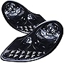 Carpartsinnovate For 1997-2004 986 1997-2001 996 911 Carrera Black LED DRL Projector Headlights