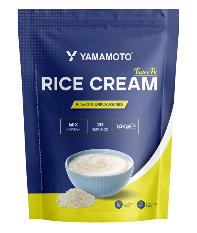 Taste and Fit Rice Cream 1000 gr - 100% farina di riso, naturalmente ricca di carboidrati, perfetta per la dieta degli sportivi - Senza Glutine e Senza lattosio