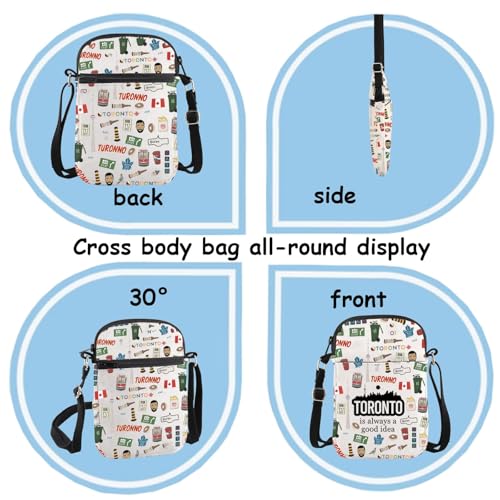 TSOTMO Toronto Gift Canada Gift Toronto Trip Crossbody Bag Toronto Vacation Gift For Toronto Lovers Canada Toronto Gift3