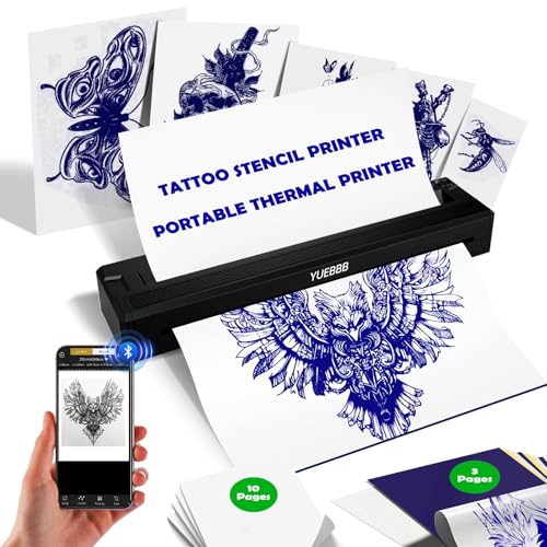 YUEBBB Tattoo Stencil Printer, Portable Tattoo Printer,...