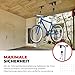 Pro-Bike Tool Bike Ceiling Mount Pulley Storage System - Bike Hangers for Garage Storage - Bike Hoist Wall Rack Indoor Roof Pulleys - Heavy Duty Overhead Space Saving Bicycle Lift System -‎ 1.65 kg