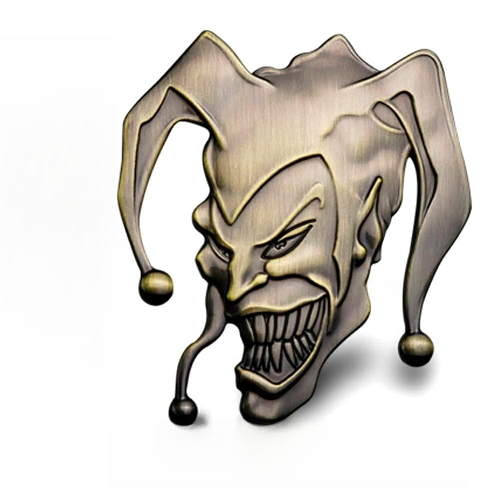 Clown car Decal 3D Metal auto Emblem Decals Decoration Sticker for car Motorcycles(Bronze) 2.67in*2.3in