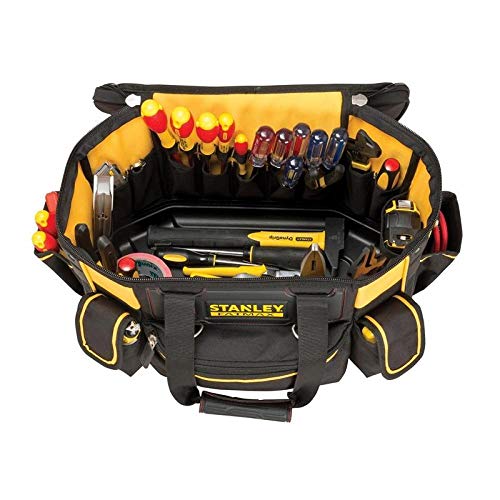 Stanley FatMax Werkzeugtasche / Werkzeugbeutel (50x33x31cm, mit runder Öffnung, formstabile Konstruktion, leicht zugängliche Fächer, ergonomischer Handgriff) FMST1-70749 - Image 5