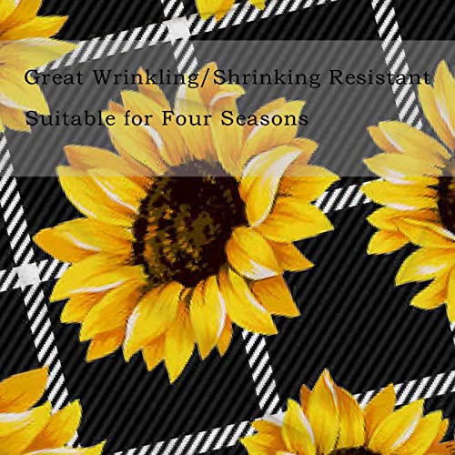 Blanket Soft Warm Tartan Plaid Sunflower Blankets Throw For Bed Couch Sofa Car Lightweight Travelling Camping 60 X 50 Inch For Kids Boys Women #TOP3