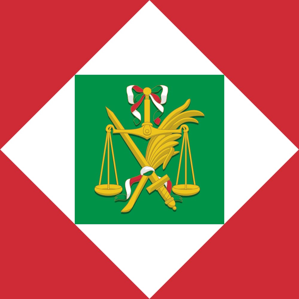 Drapeau République Italienne Napoléonienne grand format avec armoiries historiques d'exception
