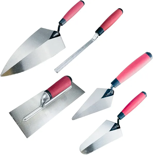 5 Piece Mason's Concrete Trowel Set