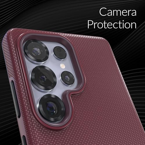 Image of Crave Compatible with Samsung Galaxy S25 Ultra Case, Shockproof Protection Dual Layer Case for Samsung Galaxy S25 Ultra (6.9 inch) - Berry