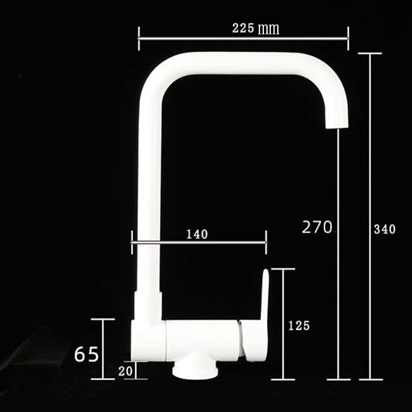 CECIPA Grifo Cocina Abatible 180°, Grifo Cocina Plegable Ventana Con 2 Modos De Agua, Grifo