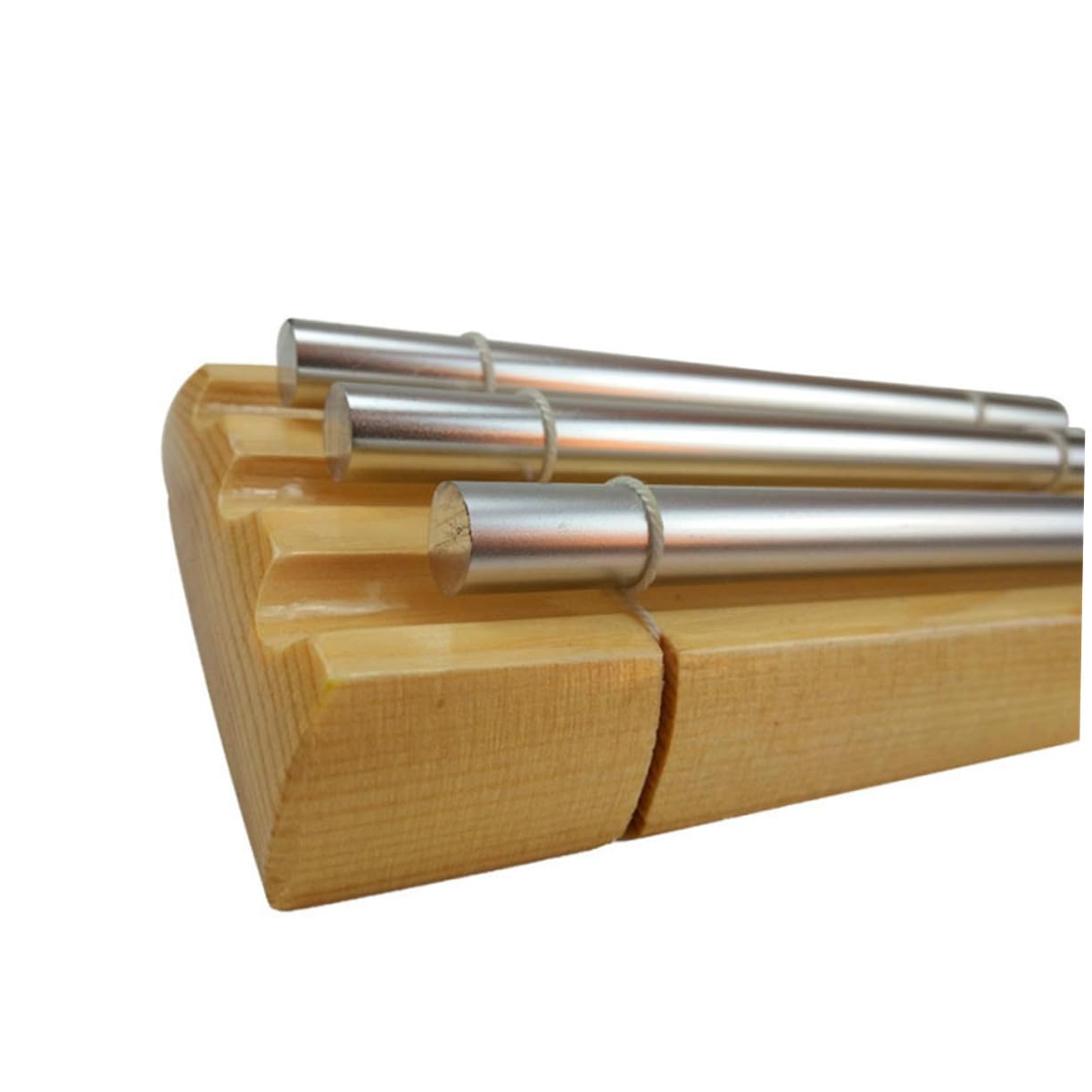 Milisten Strumento Musicale per Bambini con Percussioni in Legno e Metallo, Campanello Trio a 3 Suoni, per Gestione Classe e Meditazione