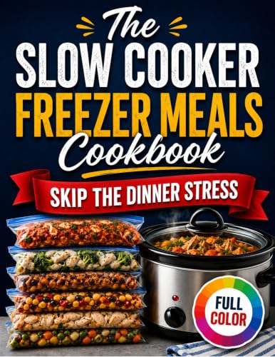 The Slow Cooker Freezer Meals Cookbook: Skip the Dinner Stress with Easy Make-Ahead Recipes for Busy Weeknights | Prep Once, Enjoy Homemade Meals for Weeks